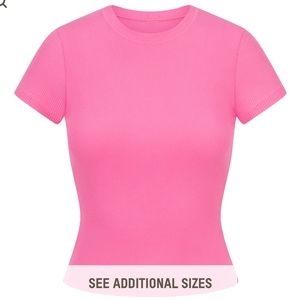 Skims cotton rib t-shirt 🩷